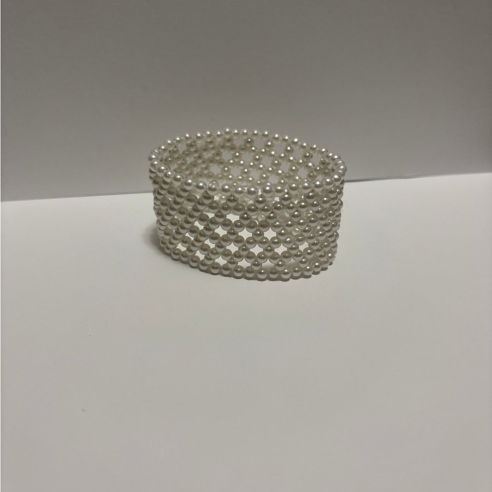 Vintage Pearl Bracelet Cuff